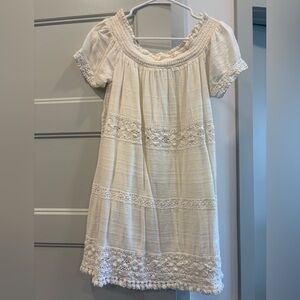 American Eagle Outfitters Cream Lace Dress